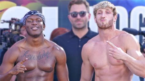 Logan Paul vs. KSI 2 weigh.